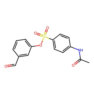 3-Formylphenyl 4-(acetylamino)benzenesulfonate structure