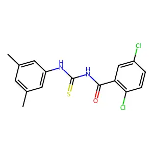 2,5-dichloro-N-[(3,5-dimethylphenyl)carbamothioyl]benzamide structure
