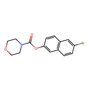 6-Bromonaphthalen-2-yl morpholine-4-carboxylate structure