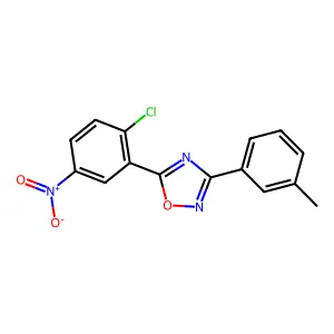 5-(2-Chloro-5-nitrophenyl)-3-(3-methylphenyl)-1,2,4-oxadiazole structure