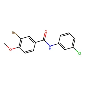3-bromo-N-(3-chlorophenyl)-4-methoxybenzamide structure