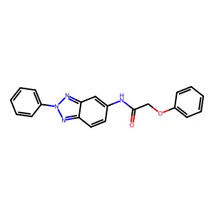 2-phenoxy-N-(2-phenyl-2H-benzotriazol-5-yl)acetamide structure