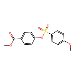 Methyl 4-(4-methoxyphenyl)sulfonyloxybenzoate structure