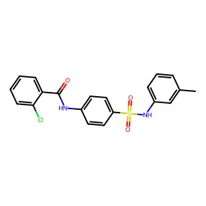 2-chloro-N-[4-[(3-methylphenyl)sulfamoyl]phenyl]benzamide structure
