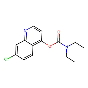 (7-chloroquinolin-4-yl) N,N-diethylcarbamate structure