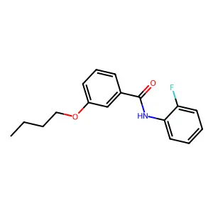 3-butoxy-N-(2-fluorophenyl)benzamide structure