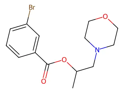 1-Morpholin-4-ylpropan-2-yl 3-bromobenzoate structure