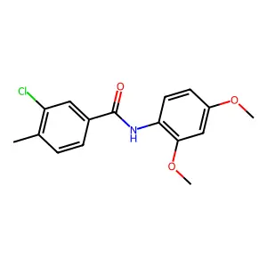 3-chloro-N-(2,4-dimethoxyphenyl)-4-methylbenzamide structure