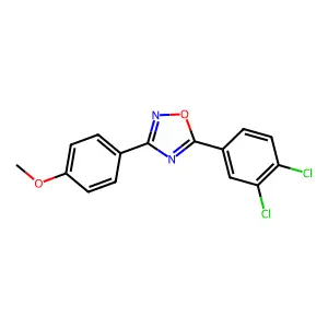 5-(3,4-Dichlorophenyl)-3-(4-methoxyphenyl)-1,2,4-oxadiazole structure