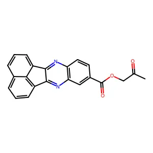 2-Oxopropyl acenaphtho[1,2-b]quinoxaline-9-carboxylate structure
