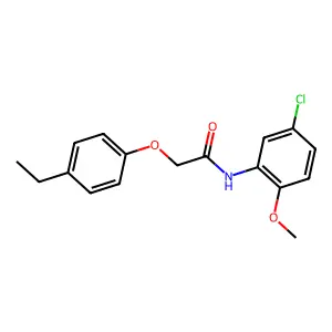 N-(5-chloro-2-methoxyphenyl)-2-(4-ethylphenoxy)acetamide structure
