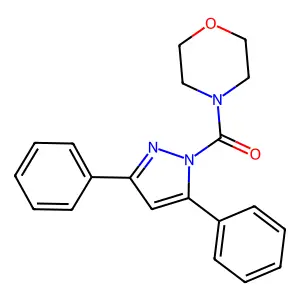 (3,5-Diphenylpyrazol-1-yl)-morpholin-4-ylmethanone structure