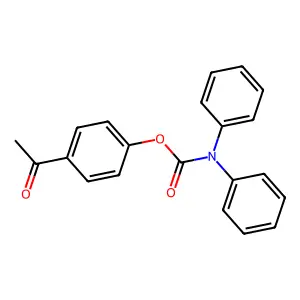 4-Acetylphenyl diphenylcarbamate structure