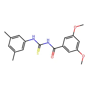 N-[(3,5-dimethylphenyl)carbamothioyl]-3,5-dimethoxybenzamide structure