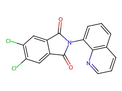 5,6-Dichloro-2-quinolin-8-ylisoindole-1,3-dione structure