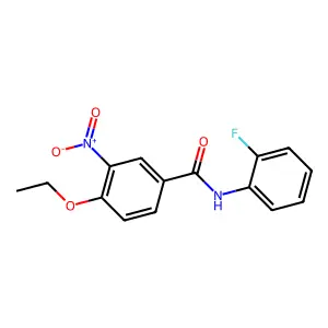 4-ethoxy-N-(2-fluorophenyl)-3-nitrobenzamide structure