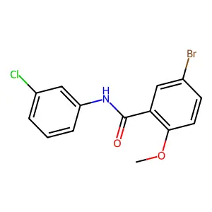 5-bromo-N-(3-chlorophenyl)-2-methoxybenzamide structure