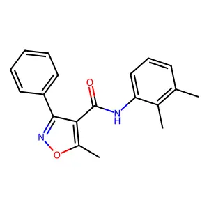 N-(2,3-dimethylphenyl)-5-methyl-3-phenyl-1,2-oxazole-4-carboxamide structure