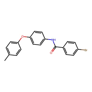 4-bromo-N-[4-(4-methylphenoxy)phenyl]benzamide structure