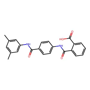 2-({4-[(3,5-Dimethylanilino)carbonyl]anilino}carbonyl)benzoic acid structure