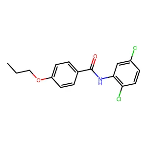 N-(2,5-dichlorophenyl)-4-propoxybenzamide structure