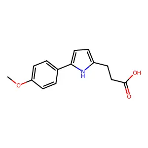 3-[5-(4-Methoxy-phenyl)-1H-pyrrol-2-yl]-propionic acid structure