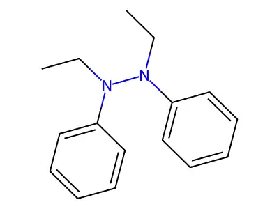 1,2-Diethyl-1,2-diphenylhydrazine structure