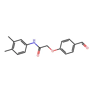 N-(3,4-dimethylphenyl)-2-(4-formylphenoxy)acetamide structure
