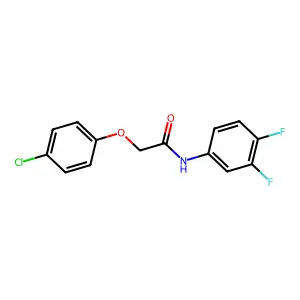 2-(4-chlorophenoxy)-N-(3,4-difluorophenyl)acetamide structure