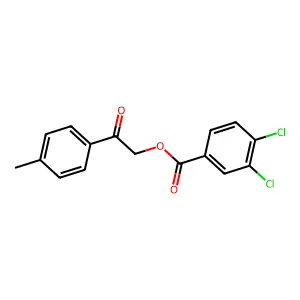 2-(4-Methylphenyl)-2-oxoethyl 3,4-dichlorobenzoate structure