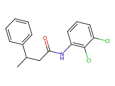 N-(2,3-dichlorophenyl)-3-phenylbutanamide structure