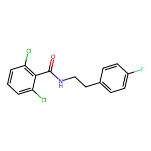 2,6-二氯-N-[2-(4-氟苯基)乙基]苯甲酰胺 structure