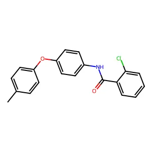 2-chloro-N-[4-(4-methylphenoxy)phenyl]benzamide structure
