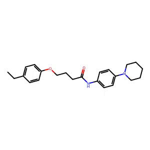 4-(4-ethylphenoxy)-N-(4-piperidin-1-ylphenyl)butanamide structure