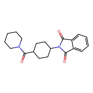 2-[4-(Piperidine-1-carbonyl)cyclohexyl]isoindole-1,3-dione structure