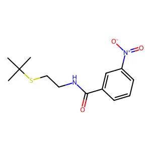 N-[2-(tert-butylsulfanyl)ethyl]-3-nitrobenzamide structure