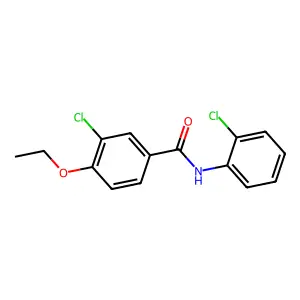 3-chloro-N-(2-chlorophenyl)-4-ethoxybenzamide structure