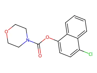4-Chloronaphthyl morpholine-4-carboxylate structure