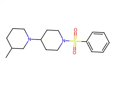 1-[1-(Benzenesulfonyl)piperidin-4-yl]-3-methylpiperidine structure