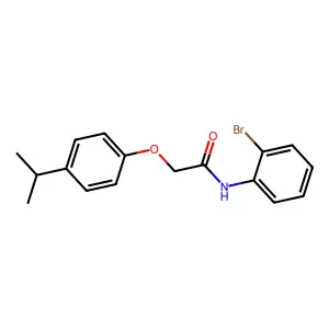 N-(2-Bromophenyl)-2-(4-isopropylphenoxy)acetamide structure