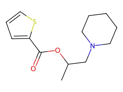 1-(Piperidin-1-yl)propan-2-yl thiophene-2-carboxylate structure
