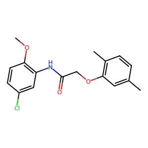 N-(5-chloro-2-methoxyphenyl)-2-(2,5-dimethylphenoxy)acetamide structure