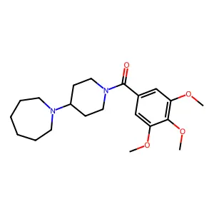 (4-Azepan-1-ylpiperidin-1-yl)(3,4,5-trimethoxyphenyl)methanone structure