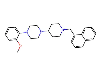 1-(2-Methoxyphenyl)-4-[1-(naphthalen-1-ylmethyl)piperidin-4-yl]piperazine structure