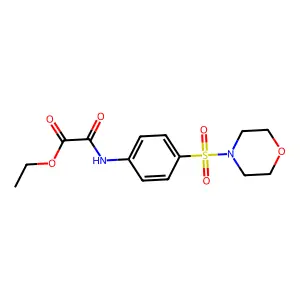 Ethyl {[4-(morpholin-4-ylsulfonyl)phenyl]amino}(oxo)acetate structure