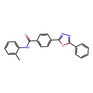N-(2-methylphenyl)-4-(5-phenyl-1,3,4-oxadiazol-2-yl)benzamide structure