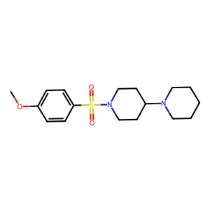 1-(4-Methoxyphenyl)sulfonyl-4-piperidin-1-ylpiperidine structure