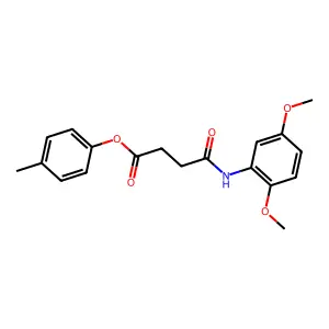 4-Methylphenyl 4-[(2,5-dimethoxyphenyl)amino]-4-oxobutanoate structure