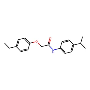 2-(4-ethylphenoxy)-N-(4-propan-2-ylphenyl)acetamide structure