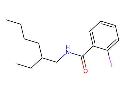 N-(2-ethylhexyl)-2-iodobenzamide structure